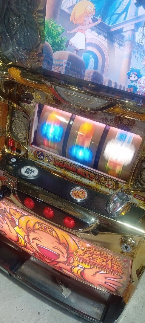 送料込　パチスロ　実機　クレアの秘宝伝　眠りの塔とめざめの石　不要機付