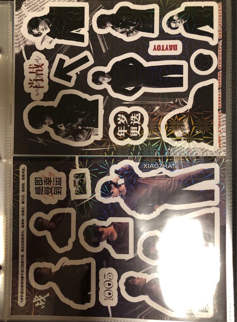 王一博　肖战　バインダー＋A4・Pカード・A5(A6)・トレカリフィル50枚分v