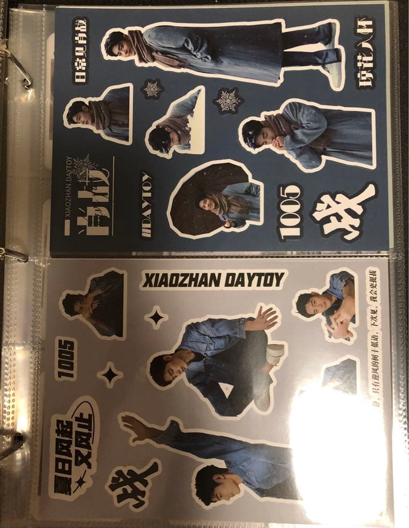 王一博　肖战　バインダー＋A4・Pカード・A5(A6)・トレカリフィル50枚分v