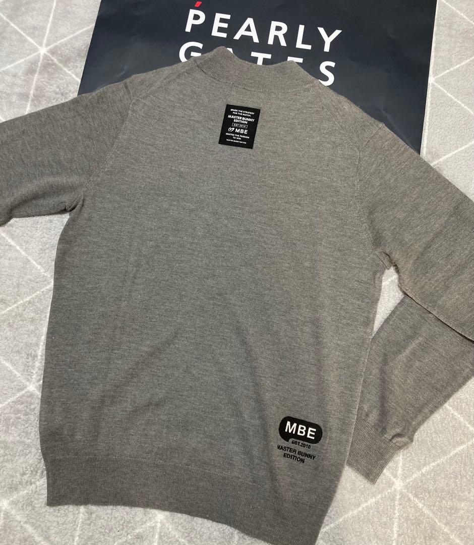 新品 パーリーゲイツ マスターバニー カシミヤ混 タートルネックニット(4)M