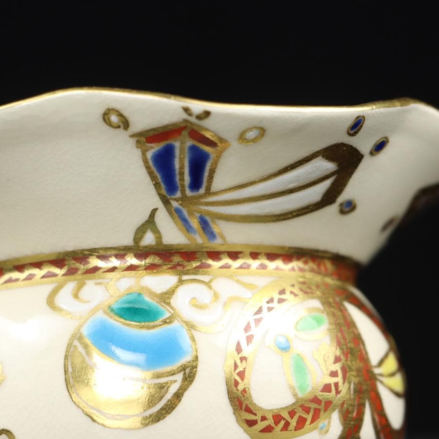 Y3030-2 茶道具 宮川香林 宝尽 袋形薄器 共箱　　GGG