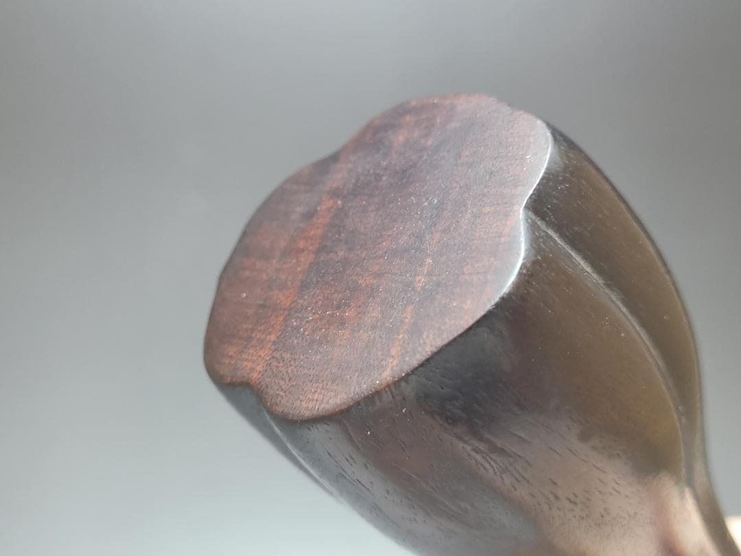 紫 檀造 一輪挿し 花瓶 明清時代 高さ約12cm