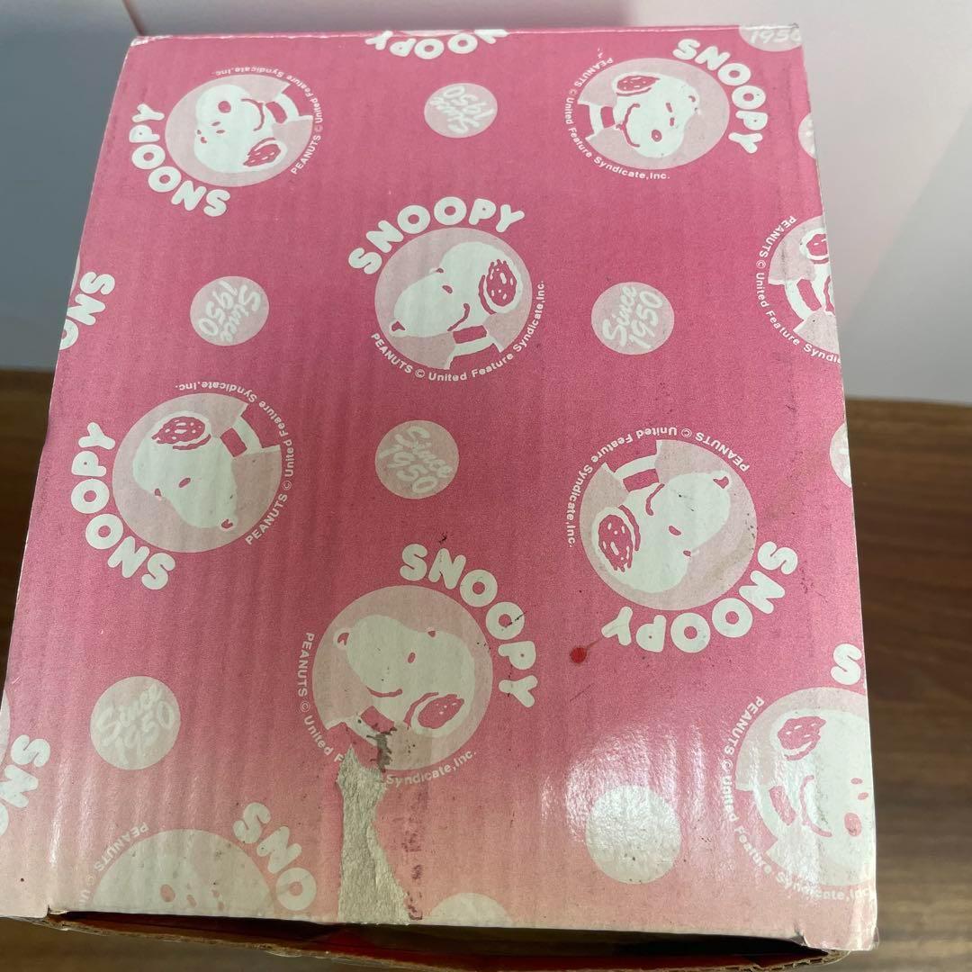 【未使用/廃盤】宇宙服スヌーピー ソフビ レトロ 貯金箱 箱付き