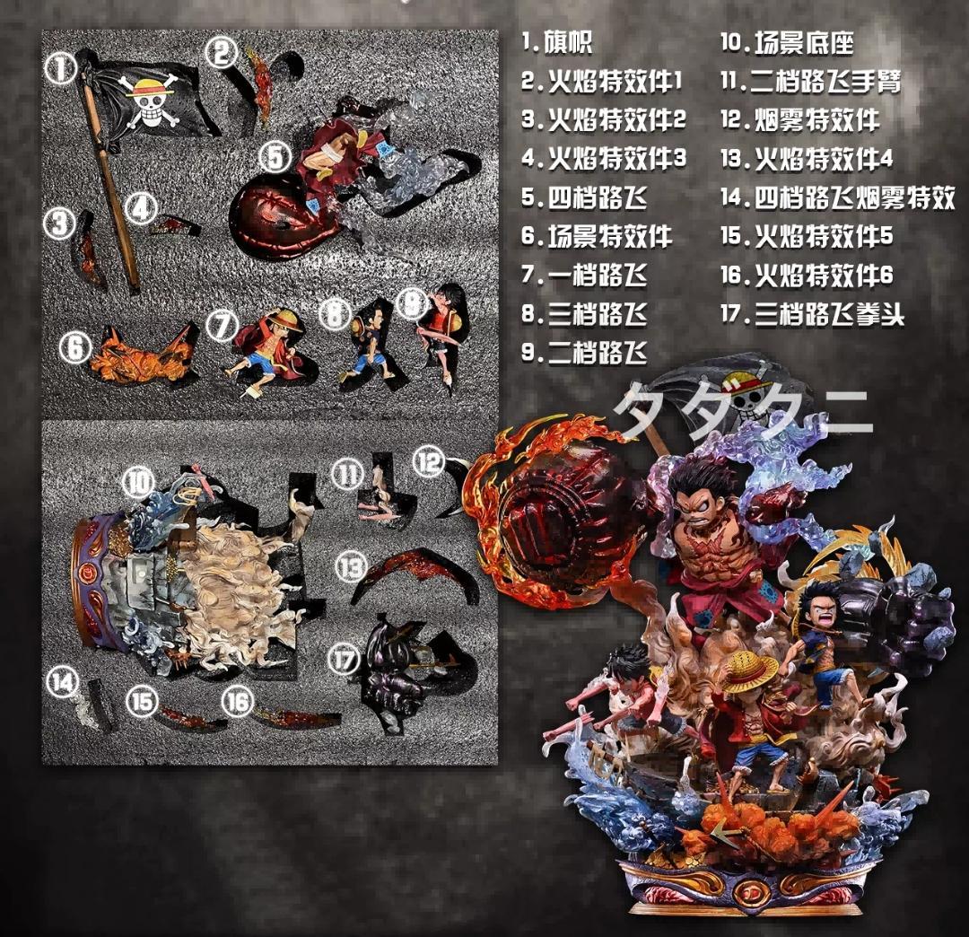 ワンピース モンキー・D・ルフィ ワーコレサイズ フィギュア ガレージキット