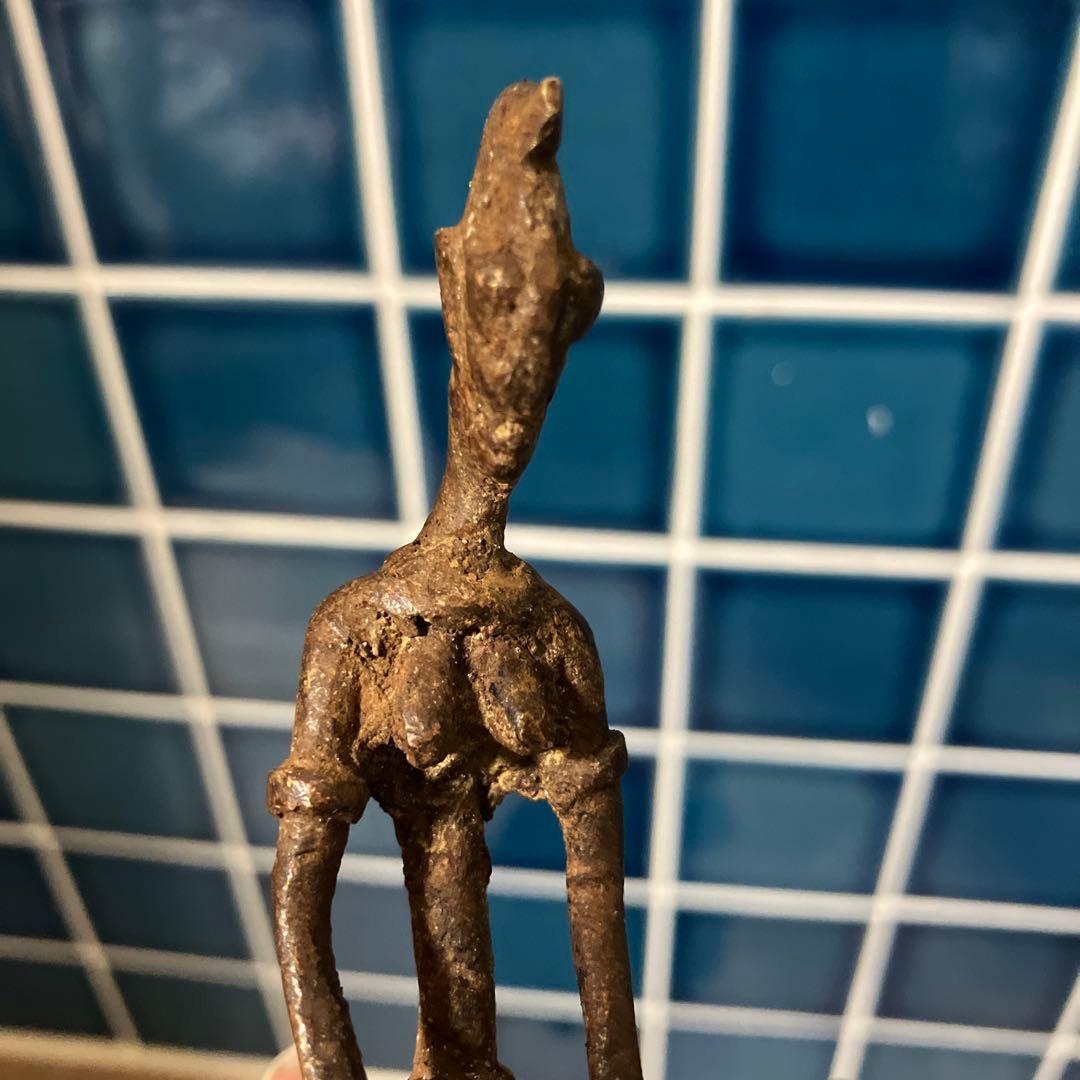 マリ　ドゴン族　金属製 亀のケース